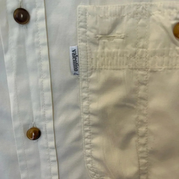 ! VALENTINO- Men’s Vintage Button Down Shirt - Size 40 - Picture 3 of 5